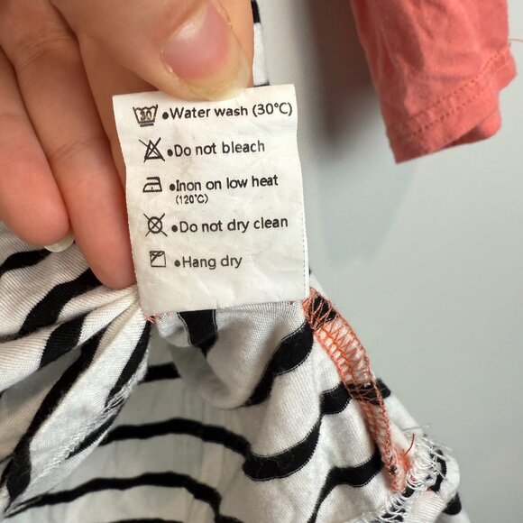 INFITTY Women's Casual Striped Raglan 3/4 Sleeve T Shirt Round Neck Baseball T - Picture 6 of 6